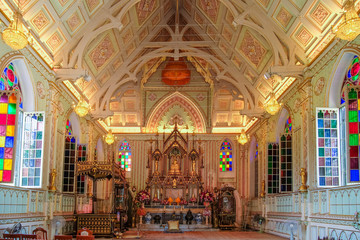 Niwesthammaprawat temple, Gothic stye. Ayutthaya , Thailand