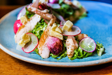 Fine dining cuisine - french dish on the table