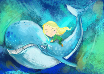 wieloryb z dziewczynką