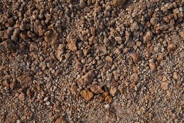 stone breaking brown rock texture background