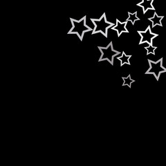 Colorful Stars Confetti, Mystery Sparkling Vector Background. Trendy Glowing Magic Glitter, Lights. Festive Falling Colorful Stars Confetti for Ads, Posters. 