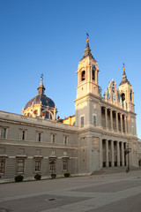 Fototapeta na wymiar Cathedral of the Almudena, Madrid, Spain