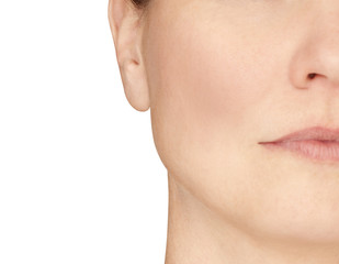 portrait of a female focused on the ear