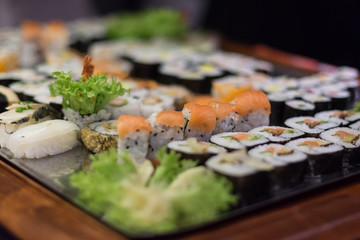 Sushi in Restaurant Catering
