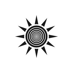 	 Sun vector icon. Sun line vector icon