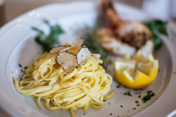 Fischgericht italienisches Restaurant Sternerestaurant Hotel