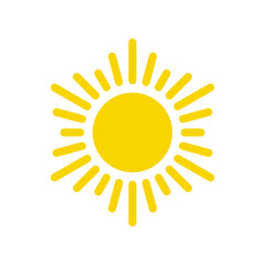 	 Sun vector icon. Sun line vector icon
