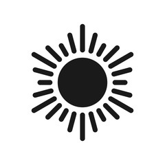 	 Sun vector icon. Sun line vector icon