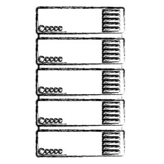 tower server isometric icon vector illustration design