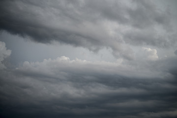 Rainy clouds in the sky. Before rain