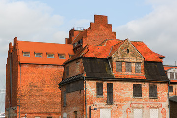 old warehouse in the port of Stralsund