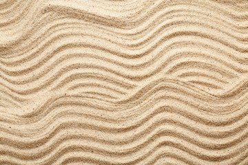 Sand with pattern, closeup