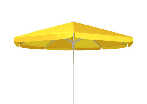 Typical Yellow Umbrella Sunshade