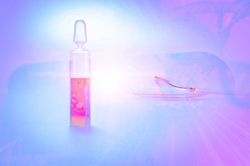 DNA research concept DNA barcodes for biomedical research  mitochondrial DNA  Prostate cancer DNA test 3d rendering