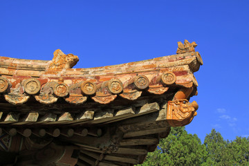 Chinese ancient architecture in the Eastern Royal Tombs of the Qing Dynasty, china