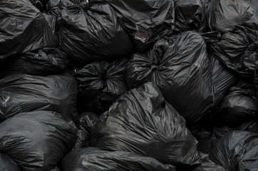 big black garbage bag  wait todispose