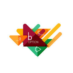 Triangle data visualization design, option infographic layout