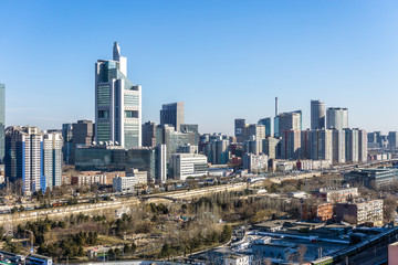 Obraz premium panoramic city skyline in urban