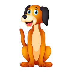 Happy dog illustration