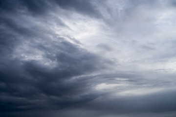 Obraz premium Rainy clouds in the sky. Before rain