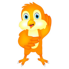 Cute bird cartoon