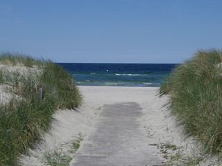 Fototapeta na wymiar Baltic Sea, Germany, Schleswig-Holstein, Hohwacher Bucht, Blekendorf, Sehlendorfer Strand