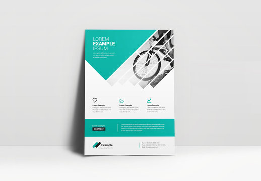 Business Flyer with Teal Accents