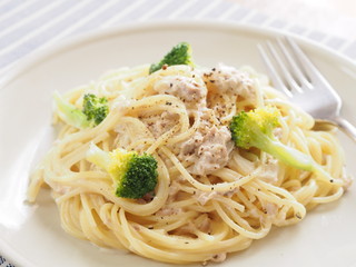 ツナのクリームパスタ