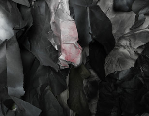 background of torn pieces of paper