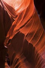 Colorful sandstone of Antelope Canyon, Arizona