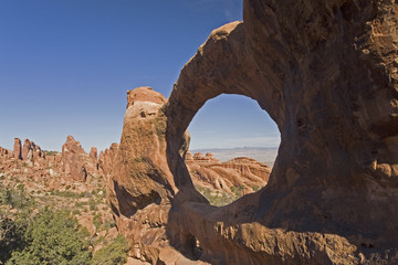 Double O Arch in Arches National Park, Utah