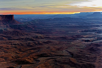 Fototapeta na wymiar Sunset in Canyonlands National Park, Utah