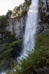 Obraz premium Waterfall at Lanin National Park, Patagonia.