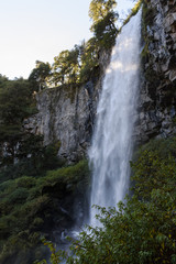 Fototapeta na wymiar Waterfall at Lanin National Park, Patagonia.