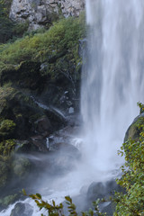 Fototapeta na wymiar Waterfall at Lanin National Park