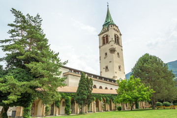 Fototapeta na wymiar City Church in Schwaz, Tyrol, Austria