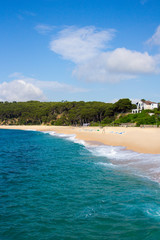 beautiful view of summer beach in Spain