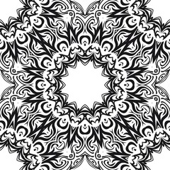 Flower mandala. Printable decorative elements. Vector illustration for design