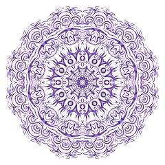 Flower mandala. Printable package decorative elements. Coloring page template. It is fantastic vector illustrations