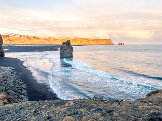 Arnardrangur rock near Vik in Iceland