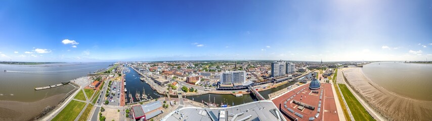 Obraz premium Bremerhaven, Ausblick über die Stadt 