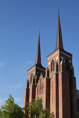 Fototapeta na wymiar Roskilde cathedral of kings