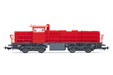 The toy diesel locomotive