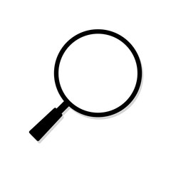 icon simple design for search button vector drawing