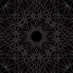 string art psychedelic seamless pattern.