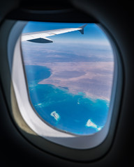 Fototapeta premium In the airplane