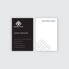 Abstract business card design template vector