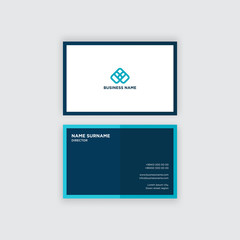 Abstract business card design template vector