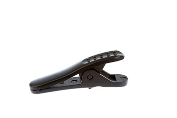 Obraz premium Black plastic clip