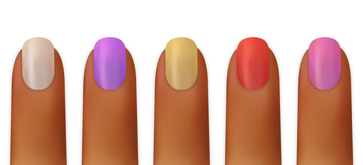 women nails isolated